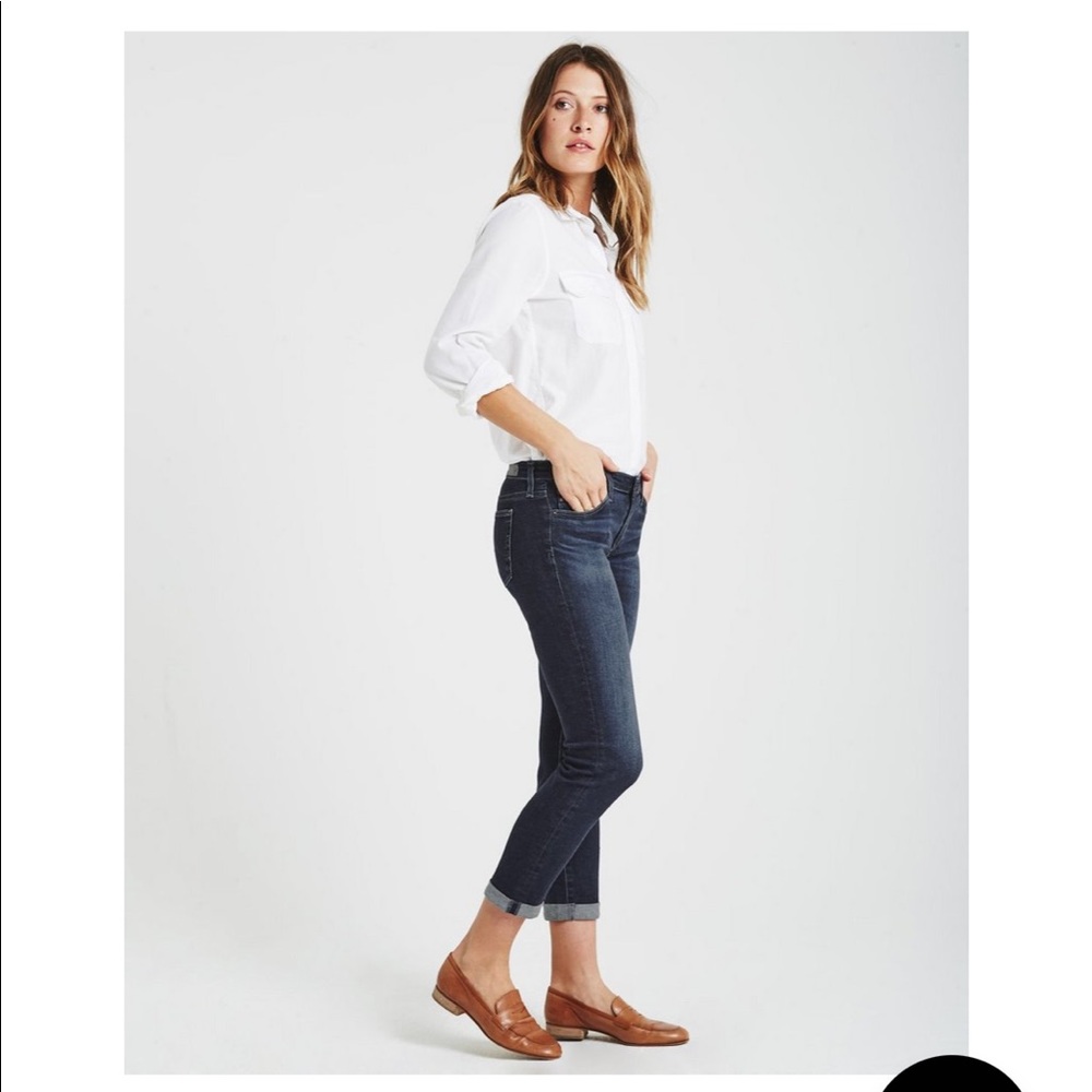 AG ADRIANO GOLDSCHMIED jeans the Stilt Roll-Up size 27 dark wash - Picture 4 of 10